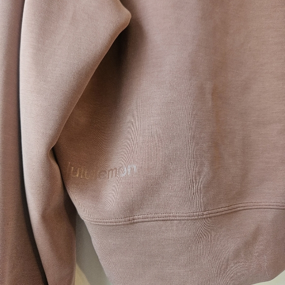 Lululemon Perfectly Oversized Cropped Crew Size 12 Softstreme - Picture 3 of 3